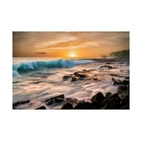 Dennis Frates 'Waves 3' Canvas Art