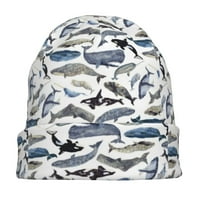 Narwhal riba Slouchy Beanie za žene muškarci stretch sleep šešir funkcija poklon jesen Casual pokrivala
