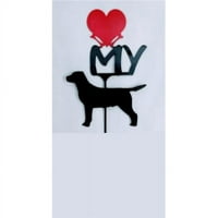 Lijeni skrol labrador retriver volim moj srčani znak