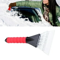 Tinksky crna i crvena lopata za snijeg Auto strugač za snijeg čistač leda čistač snijega za vjetrobransko staklo s gumenim rukavom