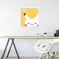 Pokémon - Pikachu električni zidni poster, 14.725 22.375 Uramljeno