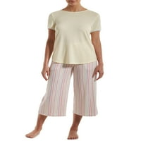 Nuit Rouge ženska majica visokog niskog ruba i set pidžama širokih nogavica