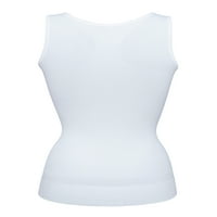 Plus Size Camisole Tank Top Shapewear za žene uklonjivi jastučići za kontrolu stomaka Trainer za struk