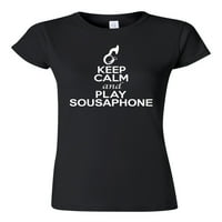 Junior Držite mirno i igrajte Sousaphone Music Lover Musical DT majica Tee