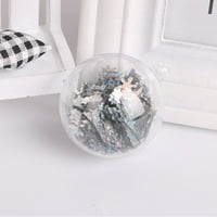 Clear Plastic Fillable Ball Ornament DIY plastična lopta bomba za kupanje Crafting Mould dekor za Božićnu