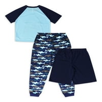 Jellifish Kids Boy 3-dijelni set za spavanje pidžame veličine 4-16