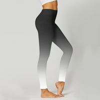 Manxivoo ženske pantalone za jogu ženske gradijentne štampane helanke visokog struka trening za trčanje