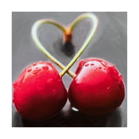 Zaštitni znak likovne kuhinje Canvas Art 'Cherry Heart' by Roderick Stevens