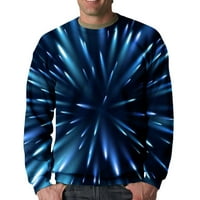 Muške lagane dukseve rasprodaja klirens Casual Smart pulover jesen zima Tie Dye dukserica 3D Print Casual