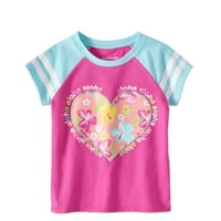 Djevojka za bebe Tropska cvjetna grafička majica
