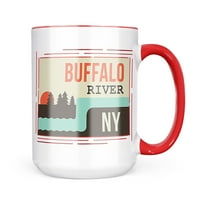 Neonblond USA Rivers Buffalo River-New York šolja poklon za ljubitelje čaja za kafu