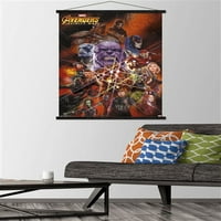Marvel Cinemat univerzum - osvetnici - Infinity War - Universe Zidni poster sa drvenim magnetnim okvirom,