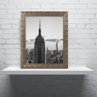 Zaštitni znak Likovna umjetnost pixels Print NYC Umjetnost platna Philippe Hugonnard Gold Ornate Frame