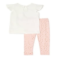 Btween Baby Girl Top & Legging Outfit, set