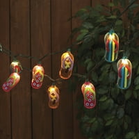 Gerson Decorative Count višebojna Flip Flop LED žičana svjetla