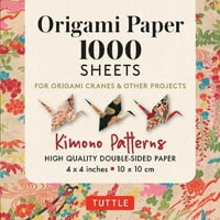 Origami Papir 1, listovi Kimono uzorci: Tuttle origami Papir: dvostrani origami listovi ispisani različitim